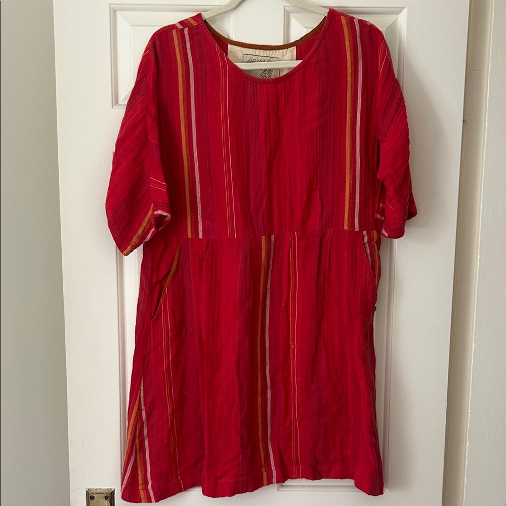 Ace & Jig Red Striped Mini Dress